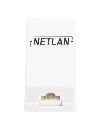 Соединитель кабельный типа RJ45-RJ45 кат.5е (10 шт/уп) NETLAN EC-UCB-55-UD2-WT-10