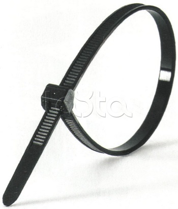 Хомут-стяжка нейлоновый, стандартный P6.6 4.8x200 чёрный DKC 25315 (100 шт/уп)