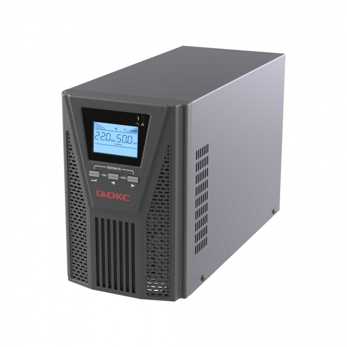 ИБП Small Tower, 1000 ВА/900 Вт, 1/1, 2xSchuko, EPO,USB, RS-232, RJ45, з/у 6А, без АКБ DKC (SMALLT1A0PS)
