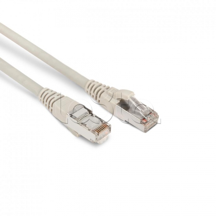Патч-корд RJ45-RJ45 STP, кат.6, LSZH, экран (1м) Hyperline PC-LPM-STP-RJ45-RJ45-C6-1M-LSZH-GY