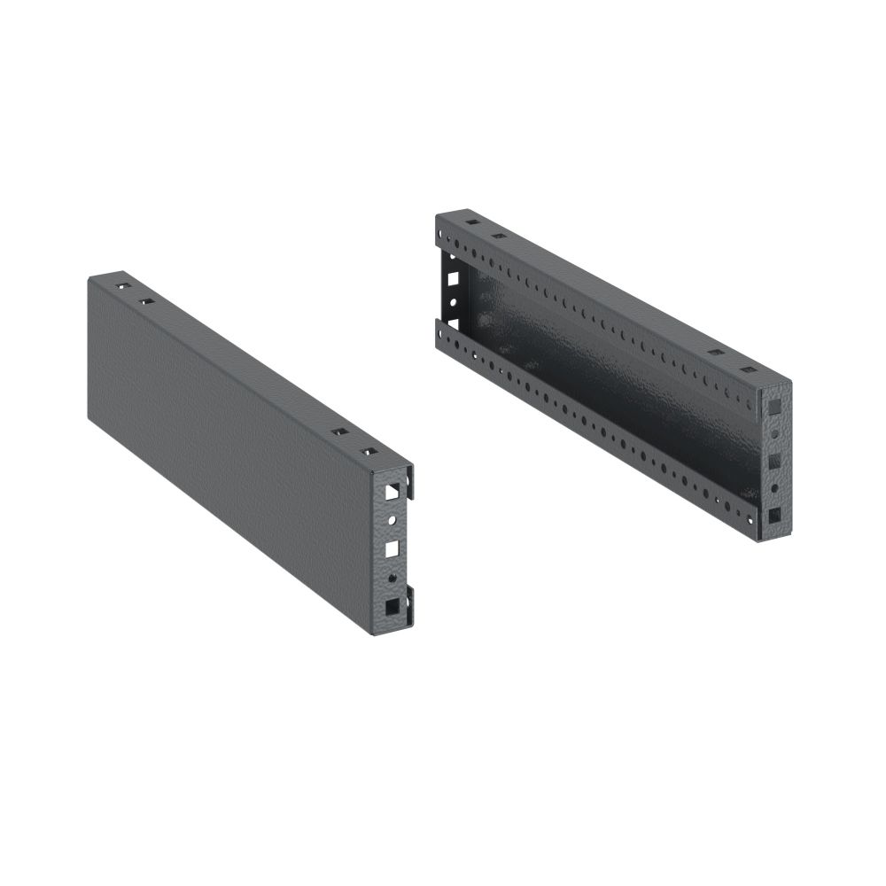 Панели цоколя для корпусов CQE & CQE N, ШхГ 300 мм, В=100 мм, RAL7011, комплект - 2 шт. RAM block DKC R5NFP30