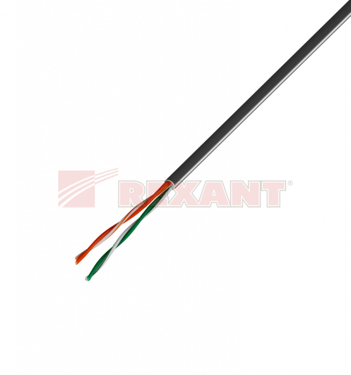 Кабель информационный UTP 2PR 24AWG CAT5e REXANT 01-0023 (305 м)