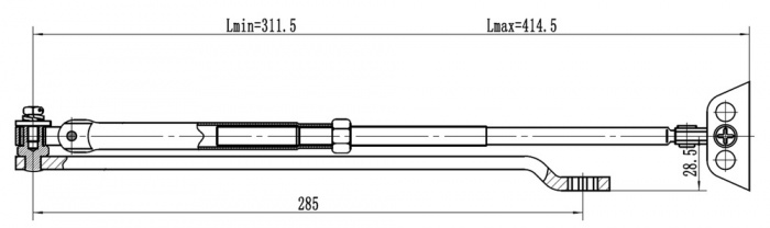 Рычаг удлиненный Vizit Рычаг-503 LONG