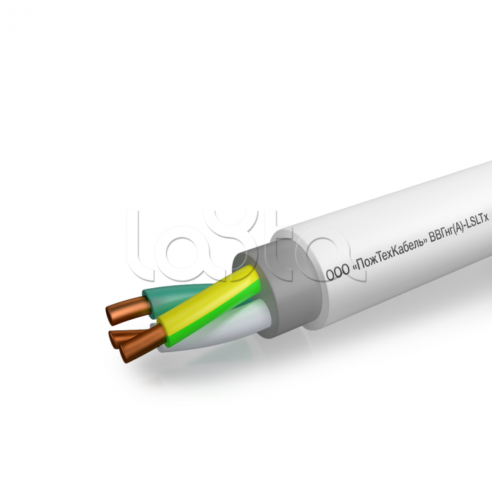 Кабель силовой ВВГнг(А)-LSLTx 3x1,5 (N,PE) -0,66кВ ПожТехКабель (470-002)