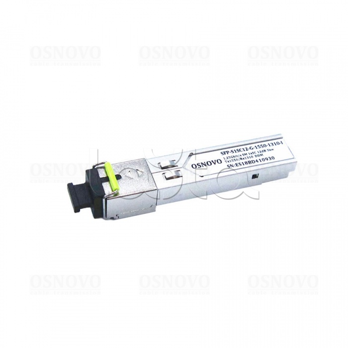 SFP Модуль OSNOVO SFP-S1SC12-G-1550-1310-I