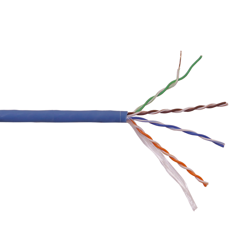 Кабель LANMASTER U/UTP, 4 пары, Кат. 5E, 350 МГц, LSZH, нг(А)-HF, синий, 305 м LANMASTER LAN-5EUTP-HFLT-BL