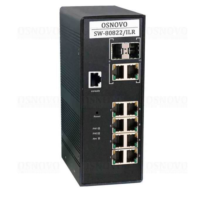PoE коммутатор уличный промышленный OSNOVO SW-80822/ILR
