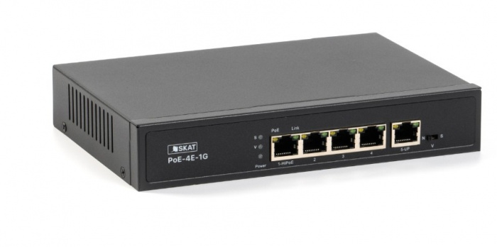Коммутатор Бастион SKAT PoE-4E-1G