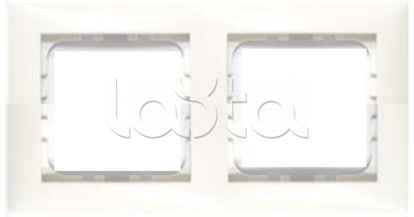 Рамка 2-постовая LK60 Экопласт (белый) (864204)