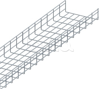 Лоток проволочный 100х100мм, Ф3.8мм, оцинкованный (3 м) LANMASTER LAN-MT100x100-3.8EZ