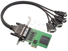 Плата 4-портовая RS-232 для шины PCI Express Moxa CP-104EL-A-DB9M