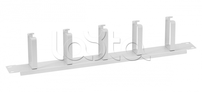 Органайзер кабельный с металлическими кольцами 1U Cabeus (JB08-1U-GY)