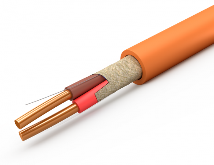 Кабель огнестойкий для систем пожарной и охранной сигнализации, систем оповещения и управления эвакуацией и передачи данных КПССнг(А)-FRLS 1x2x0,35 (200м) ОрелТехКабель