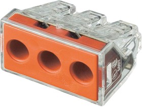 Клемма 3х2.5-6.0мм прозрачная (50шт)  WAGO (773-173)