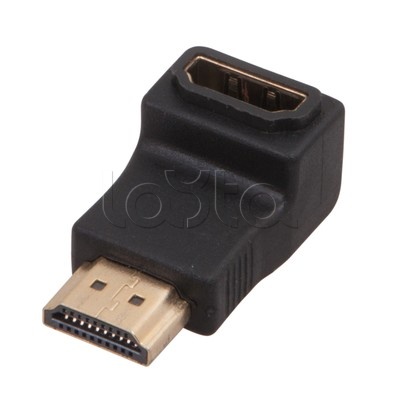 Переходник гнездо HDMI - штекер HDMI угловой GOLD (10шт/уп) REXANT 17-6805