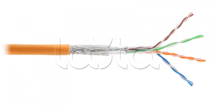 Кабель связи симметричный, для широкополосного доступа LAN SF/UTP 4x2x24AWG кат.5е нг(В)-HFLTx внутренний (NKL 9300C-OR) NIKOMAX (305 м)