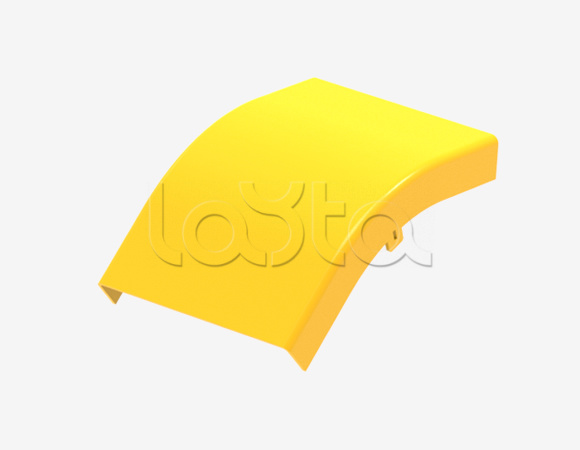 Крышка на угол 45° внешний (вниз) для оптического лотка Hyperline FBTR-120-ERS45-CVR