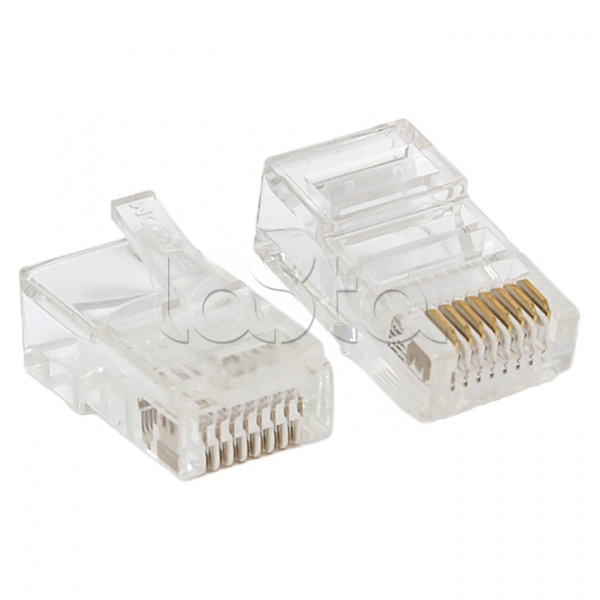 Коннектор RJ-45 TERACOM PRO неэкран. 8P8C 30мкд Cat.5E универсальный (упак.10шт) EKF (TRP-PLUG-5EUTP-10)