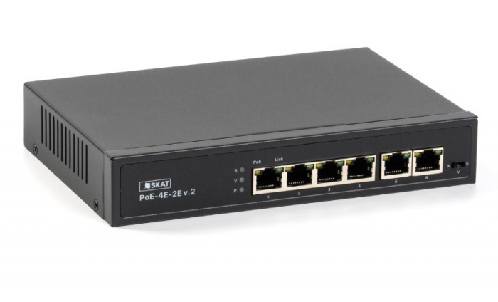 Коммутатор Бастион SKAT PoE-4E-2E v.2