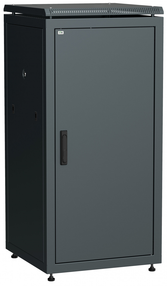 ITK Шкаф сетевой 19&quot; LINEA N 24U 600х800 мм металлическая передняя дверь черный (LN05-24U68-M)