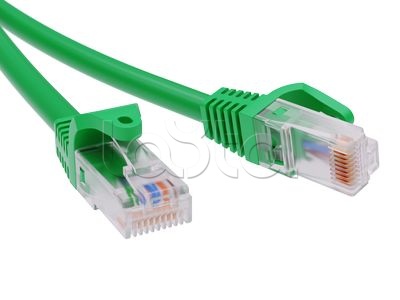 Патч-корд неэкранированный CAT5E U/UTP 4х2, LSZH, зелёный, 0.5м DKC RN5EUU4505GN