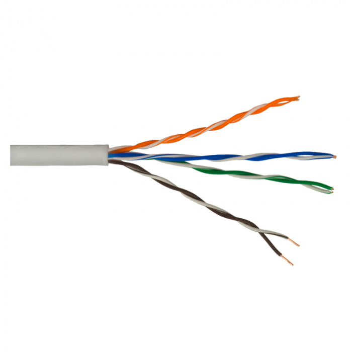 Кабель Экопласт UTP, 4 пары, Solid, LSZH, кат. 5е ELCROSS (305 м)