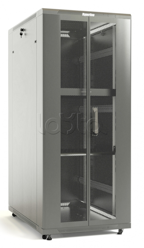 Шкаф напольный 19-дюймовый, 37U Hyperline (TTB-3788-DD-RAL7035)