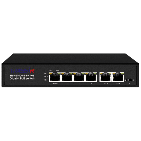 Неуправляемый коммутатор DSSL TRASSIR TR-NS1406-65-4POE