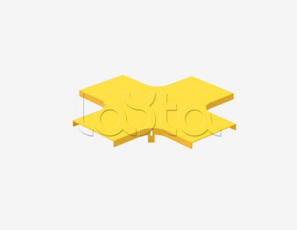 Крышка на ответвитель крестообразный пластиковый оптического лотка Hyperline FBTR-120-CRS-CVR