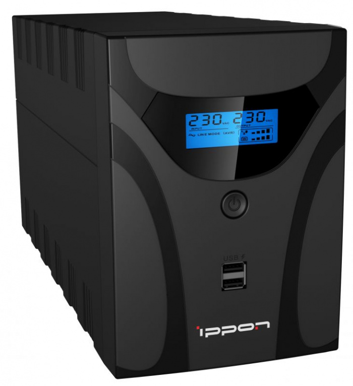 Источник бесперебойного питания Ippon Smart Power Pro II 1200 720Вт 1200ВА (черный)