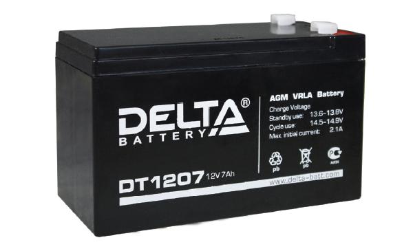 Аккумулятор свинцово-кислотный Delta DT 1207