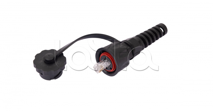 Индустриальный коннектор NIKOMAX NMC-RJ88RA50UE3-IS-BK