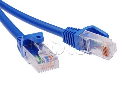Патч-корд неэкранированный CAT5E U/UTP 4х2, LSZH, синий, 0.5м DKC RN5EUU4505BL