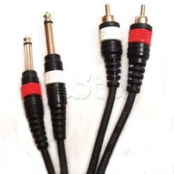 Шнур 2xRCA – 2xJack ROXTON DUL002/2M