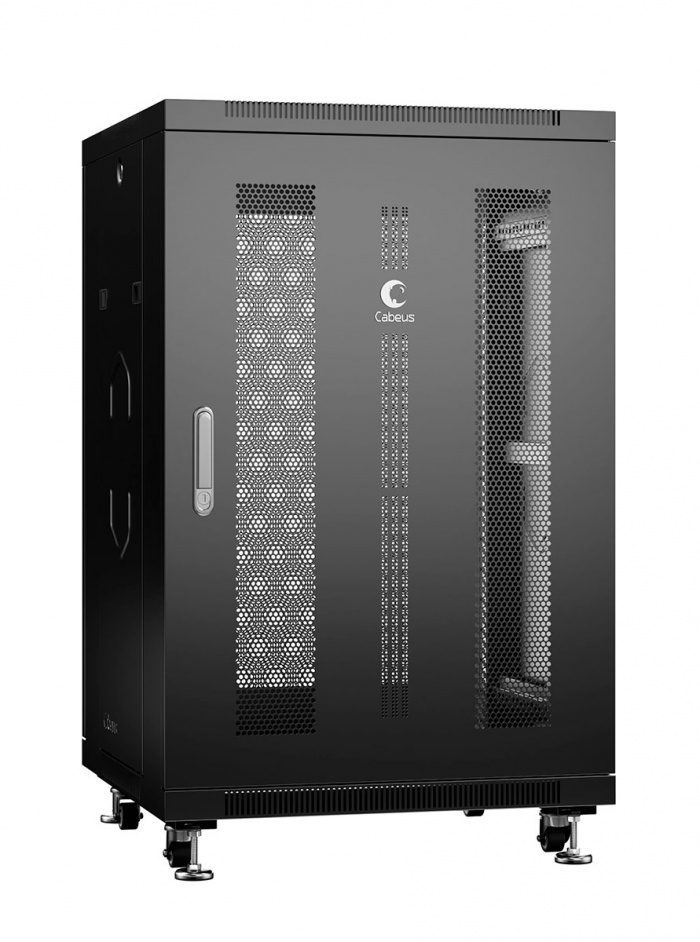 Шкаф напольный 19&quot; 18U Cabeus ND-05C-18U60/100-BK