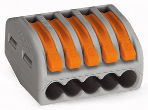 Клемма соединительная, 5 контактов WAGO (222-415)