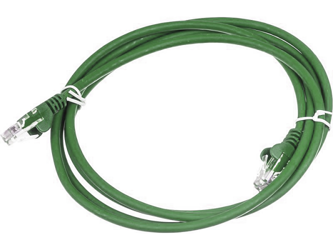 Патч-корд RJ45 - RJ45, 4 пары, UTP, категория 5е, 0.5 м, зеленый, LSZH LANMASTER LAN-PC45/U5E-0.5-GN