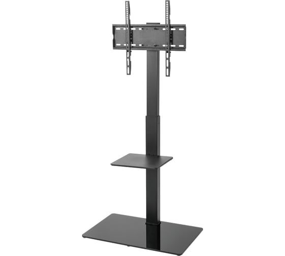 Напольная стойка с кронштейном для телевизора 32&quot;-55&quot;, с доп. полкой для медиаоборудования REXANT 38-0317