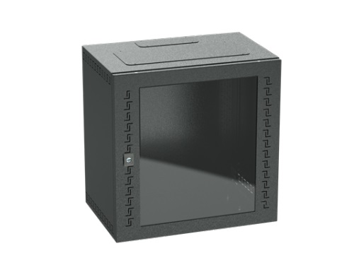 Шкаф телекоммуникационный навесной, 12 U (600х600х400) дверь стекло,RAL9005 DKC (R5STI1240GSB)