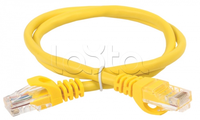 Патч-корд каегории 5Е, UTP, 2м, желтый ITK PC05-C5EU-2M