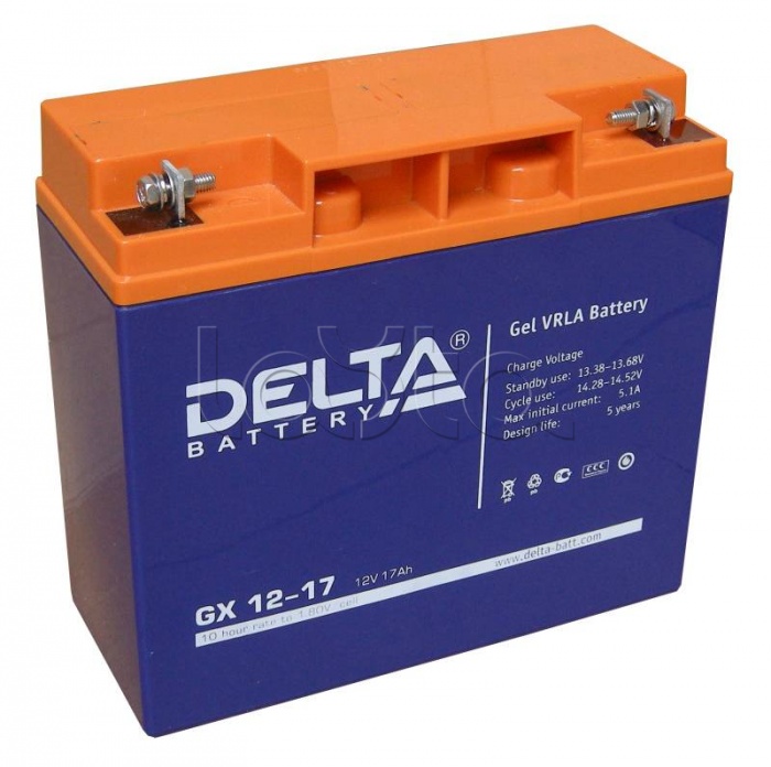 Аккумулятор свинцово-кислотный Delta GX 12-17