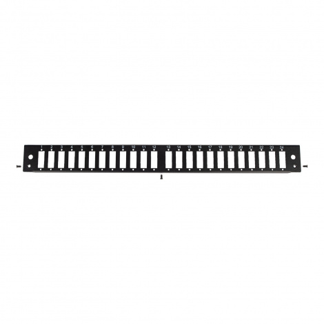 Панель лицевая для выдвижной оптич. полки, 24 SC Duplex/24 LC Quadra, черный Datarex DR-546145