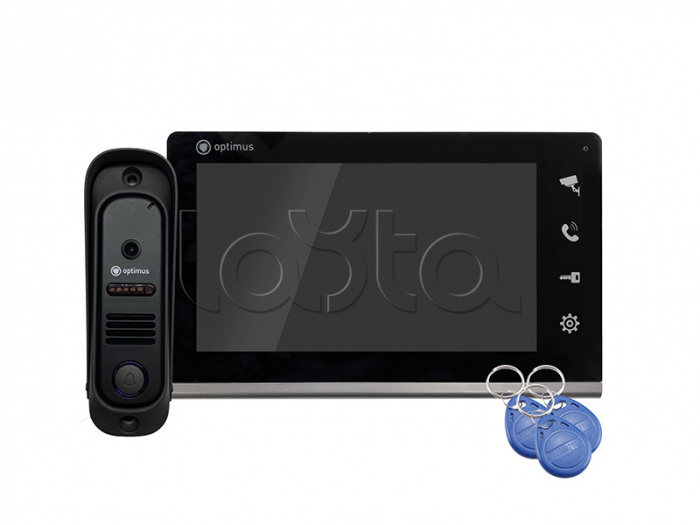 Комплект видеодомофона Optimus Leader IK-7.0 (b+b)
