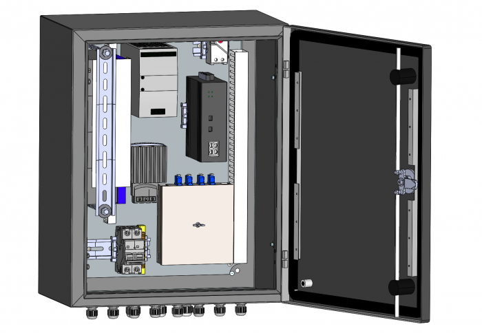 Узел коммутации всепогодный SpaceCam SC-Box-L2-4GP-120-2G-UPS(A)