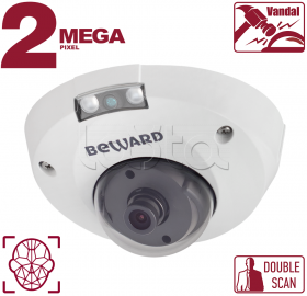 IP-камера видеонаблюдения антивандальная уличная купольная Beward B2530DMR