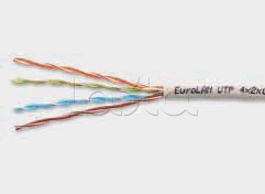 Кабель симметричный для локальных компьютерных сетей LAN UTP 4x2x0.51 кат.5е (19C-U5-03WT-B305) Eurolan (305 м)