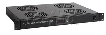 Панель вентиляционная с 4 вентиляторами Hyperline TRFA-MICR-4F-RAL9004 