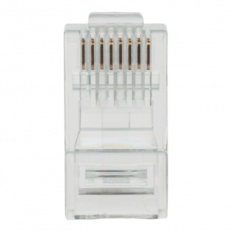 Коннектор (вилка) UTP кат.6 8P8C универсальная, 15U&quot;, 3 зубца, упак 100 шт Datarex DR-3003