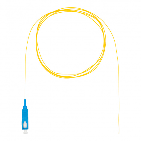 Шнур оптический монтажный (пигтейл), SC, OS2, нг(А)-HF, желтый, 1,5 м Datarex DR-225402