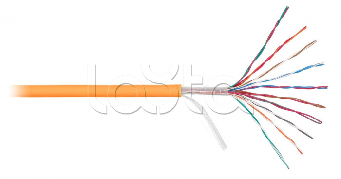 LAN U/UTP 10x2x24AWG (0,50мм) Кат.5 (Класс D) полимерн мат. нг(А)-HF оранж. NIKOMAX (NMC 2115C-10-OR-M-A001)